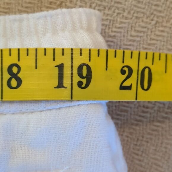 Sean John Pants 3XL Pants Linen Blend Draw String White Mesh Lined Breezy Summer - Picture 11 of 12